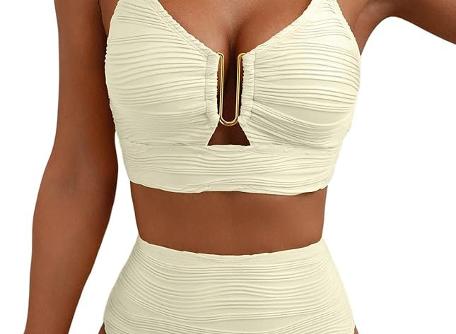 Bikini Sets | High Waisted Shaping Swimwear with Ruffle Details | Elegant and Comfortable 8