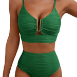 Bikini Sets | High Waisted Shaping Swimwear with Ruffle Details | Elegant and Comfortable 9