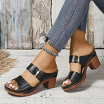 Block Heel Sandals | Cushioned Comfort Summer Footwear | Supportive Stylish 0