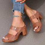 Block Heel Sandals | Cushioned Comfort Summer Footwear | Supportive Stylish 1