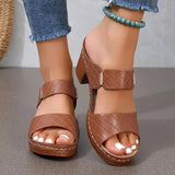 Block Heel Sandals | Cushioned Comfort Summer Footwear | Supportive Stylish 2