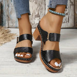 Block Heel Sandals | Cushioned Comfort Summer Footwear | Supportive Stylish 5