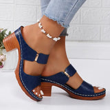 Block Heel Sandals | Cushioned Comfort Summer Footwear | Supportive Stylish 7
