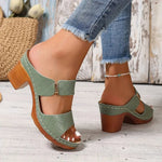 Block Heel Sandals | Cushioned Comfort Summer Footwear | Supportive Stylish 8