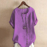 Blouse | Casual Button Detail Summer Top | Relaxed Comfortable Stylish 9