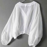 Blouse | Cropped Design with Balloon Sleeves | Elegant and Comfortable 2