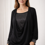 Blouse | Elegant Long Sleeve Sequin Top | Stylish Loose Fit Design 2
