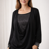 Blouse | Elegant Long Sleeve Sequin Top | Stylish Loose Fit Design 2