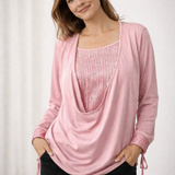 Blouse | Elegant Long Sleeve Sequin Top | Stylish Loose Fit Design 5