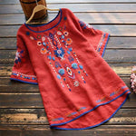 Blouse | Elegant Short Sleeve Summer Top | Comfortable Stylish 0