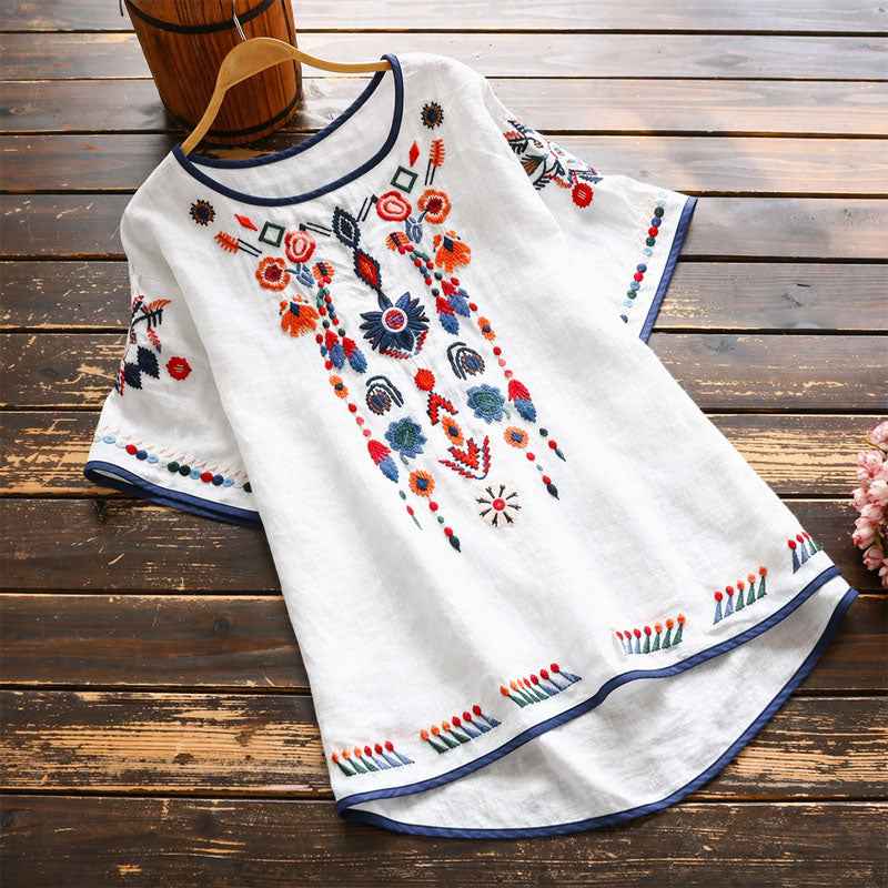 Blouse | Elegant Short Sleeve Summer Top | Comfortable Stylish 1