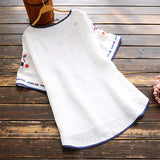 Blouse | Elegant Short Sleeve Summer Top | Comfortable Stylish 4