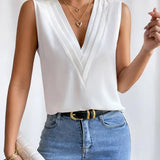 Blouse | Elegant Sleeveless Summer Top | Flattering | Versatile Design 1