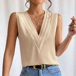 Blouse | Elegant Sleeveless Summer Top | Flattering | Versatile Design 3
