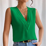Blouse | Elegant Sleeveless Summer Top | Flattering | Versatile Design 5