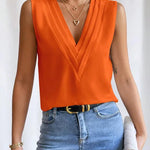 Blouse | Elegant Sleeveless Summer Top | Flattering | Versatile Design 7