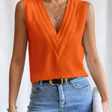 Blouse | Elegant Sleeveless Summer Top | Flattering | Versatile Design 7