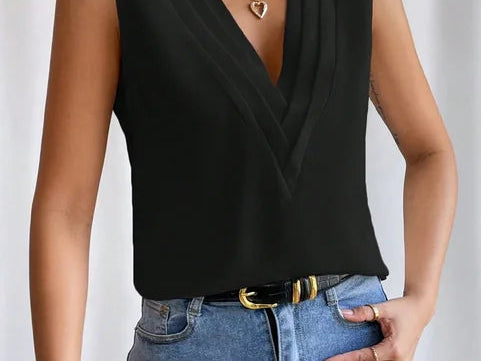 Blouse | Elegant Sleeveless Summer Top | Flattering | Versatile Design 8