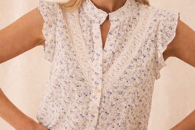 Blouse | Floral Pattern Sleeveless Summer Top | Elegant Comfortable 1