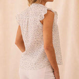 Blouse | Floral Pattern Sleeveless Summer Top | Elegant Comfortable 2