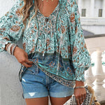Blouse | Floral Puff Sleeve Summer Top | Breezy Stylish Design 2