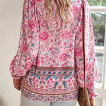 Blouse | Floral Puff Sleeve Summer Top | Breezy Stylish Design 6
