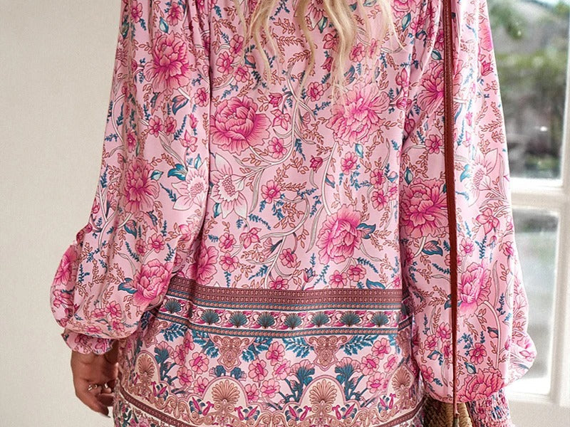 Blouse | Floral Puff Sleeve Summer Top | Breezy Stylish Design 6