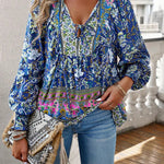Blouse | Floral Puff Sleeve Summer Top | Breezy Stylish Design 7