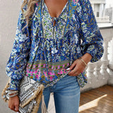 Blouse | Floral Puff Sleeve Summer Top | Breezy Stylish Design 7