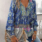 Blouse | Floral Puff Sleeve Summer Top | Breezy Stylish Design 8