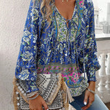 Blouse | Floral Puff Sleeve Summer Top | Breezy Stylish Design 8