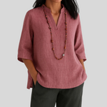 Blouse | Flowing V-Neck Summer Top | Loose Fit Stylish Design 3