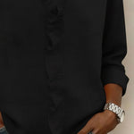 Blouse | Ruffle V-Neck Long Sleeve Top | Elegant Comfortable Spring Style 7