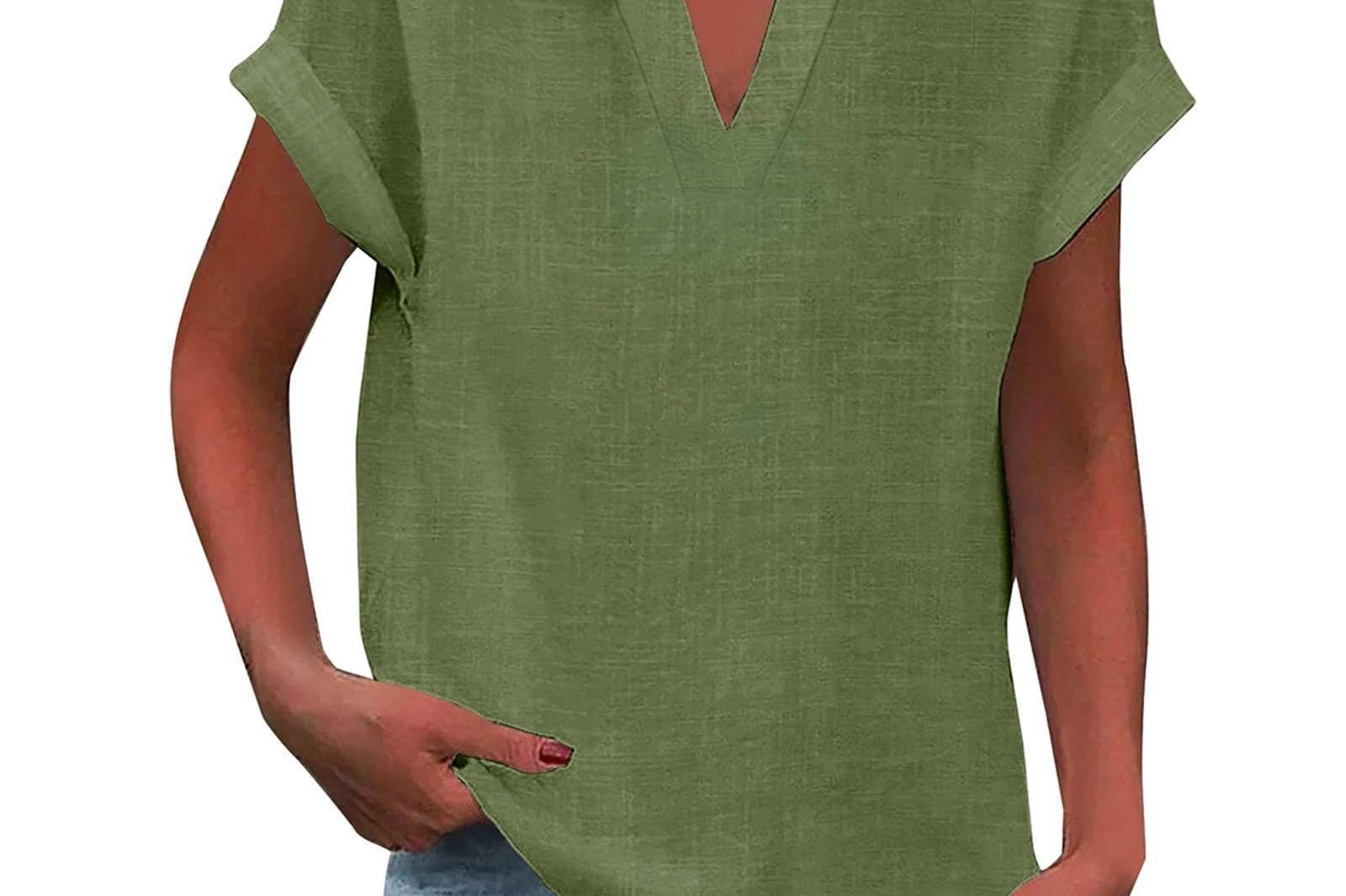 Blouse | V-Neck Relaxed Fit | Flattering Plus Size Tops | Effortless Everyday Style 10