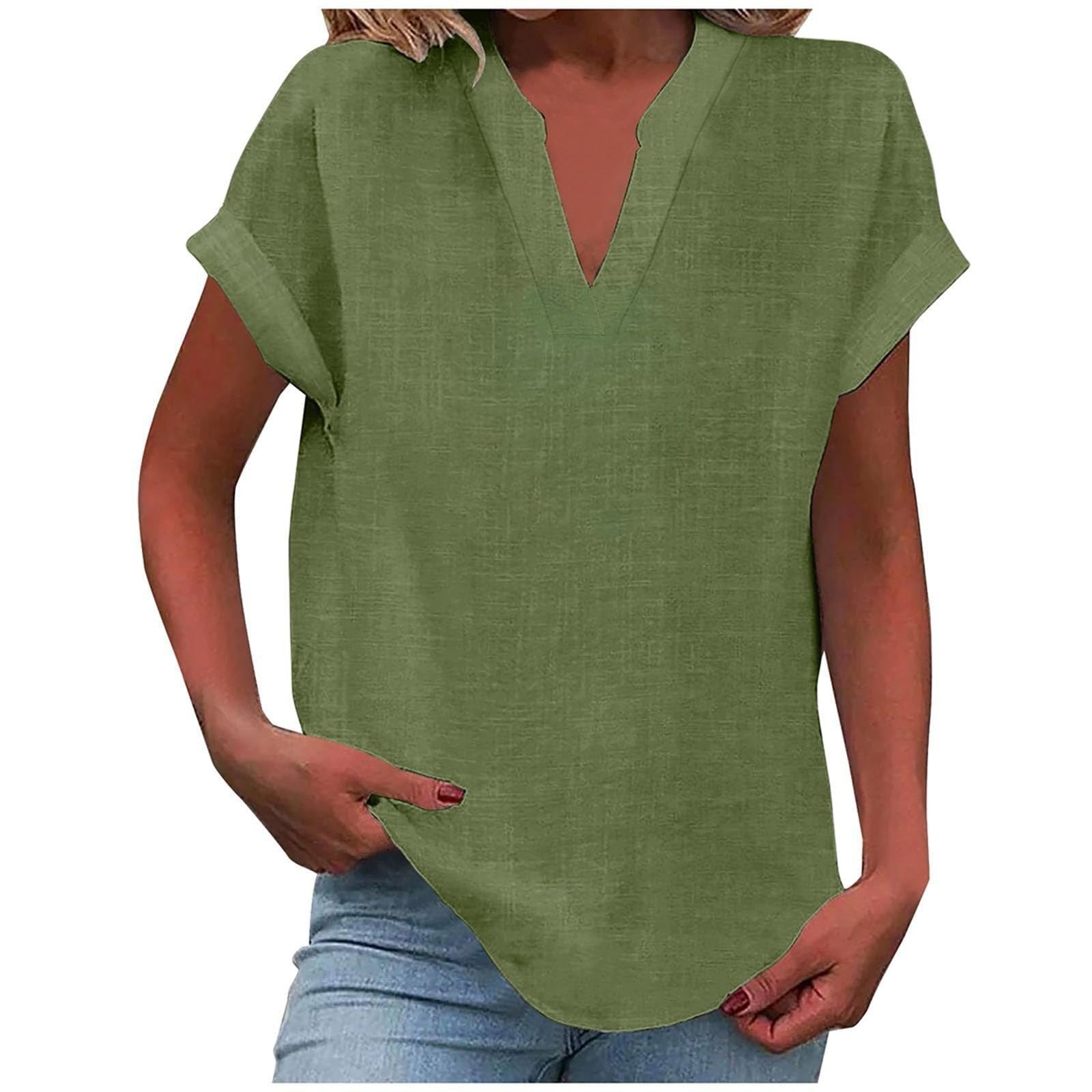 Blouse | V-Neck Relaxed Fit | Flattering Plus Size Tops | Effortless Everyday Style 10