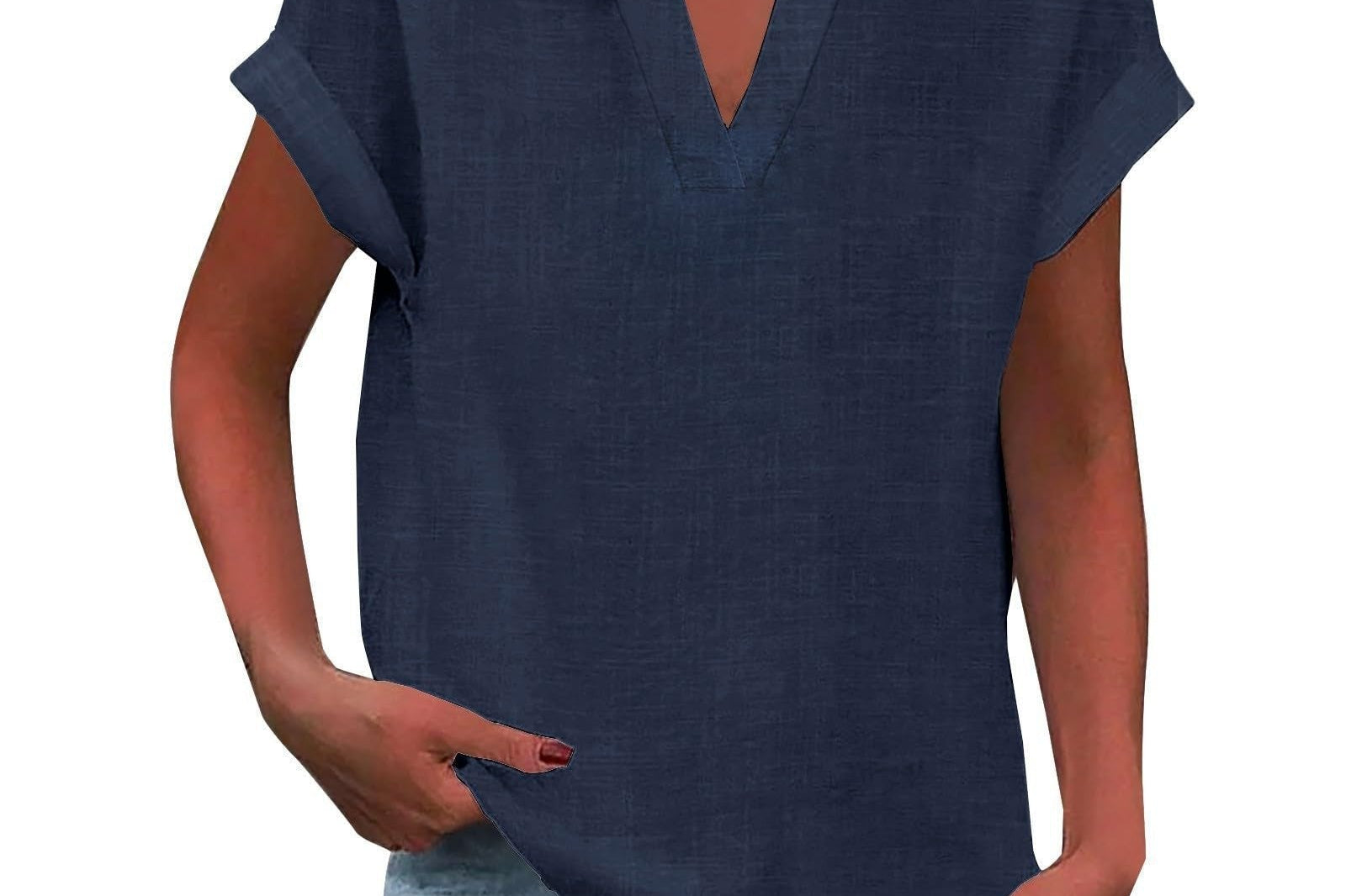 Blouse | V-Neck Relaxed Fit | Flattering Plus Size Tops | Effortless Everyday Style 12