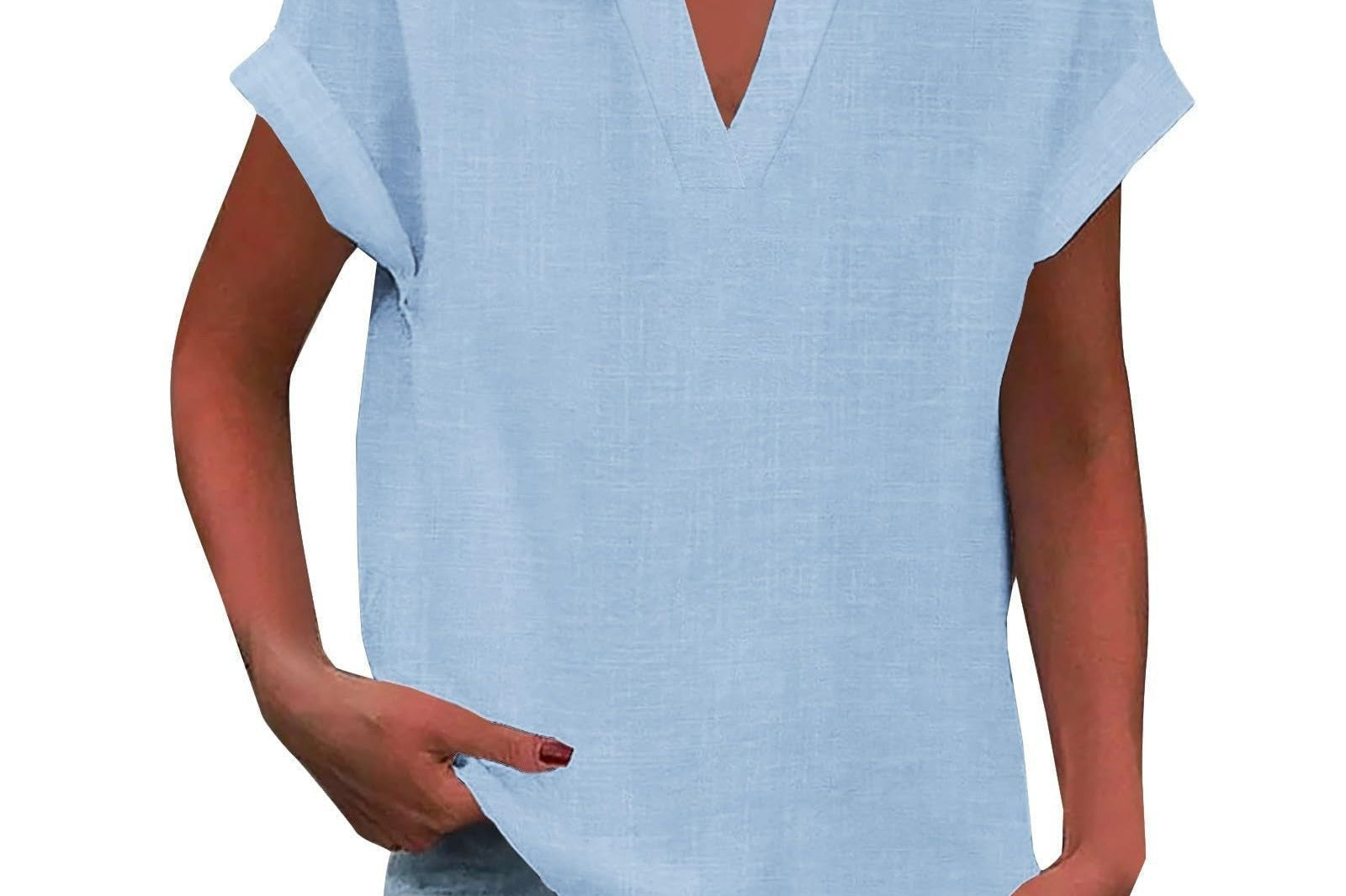 Blouse | V-Neck Relaxed Fit | Flattering Plus Size Tops | Effortless Everyday Style 2