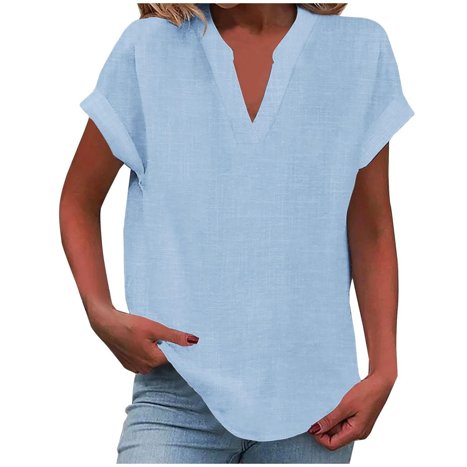 Blouse | V-Neck Relaxed Fit | Flattering Plus Size Tops | Effortless Everyday Style 2