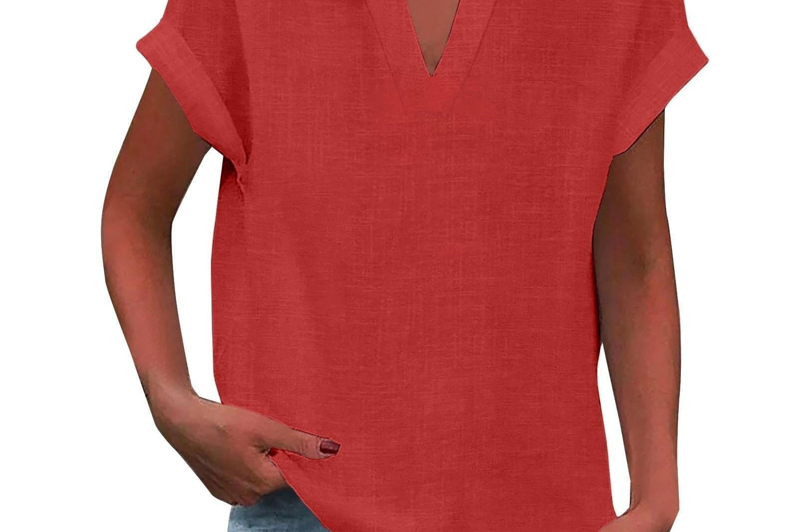 Blouse | V-Neck Relaxed Fit | Flattering Plus Size Tops | Effortless Everyday Style 3