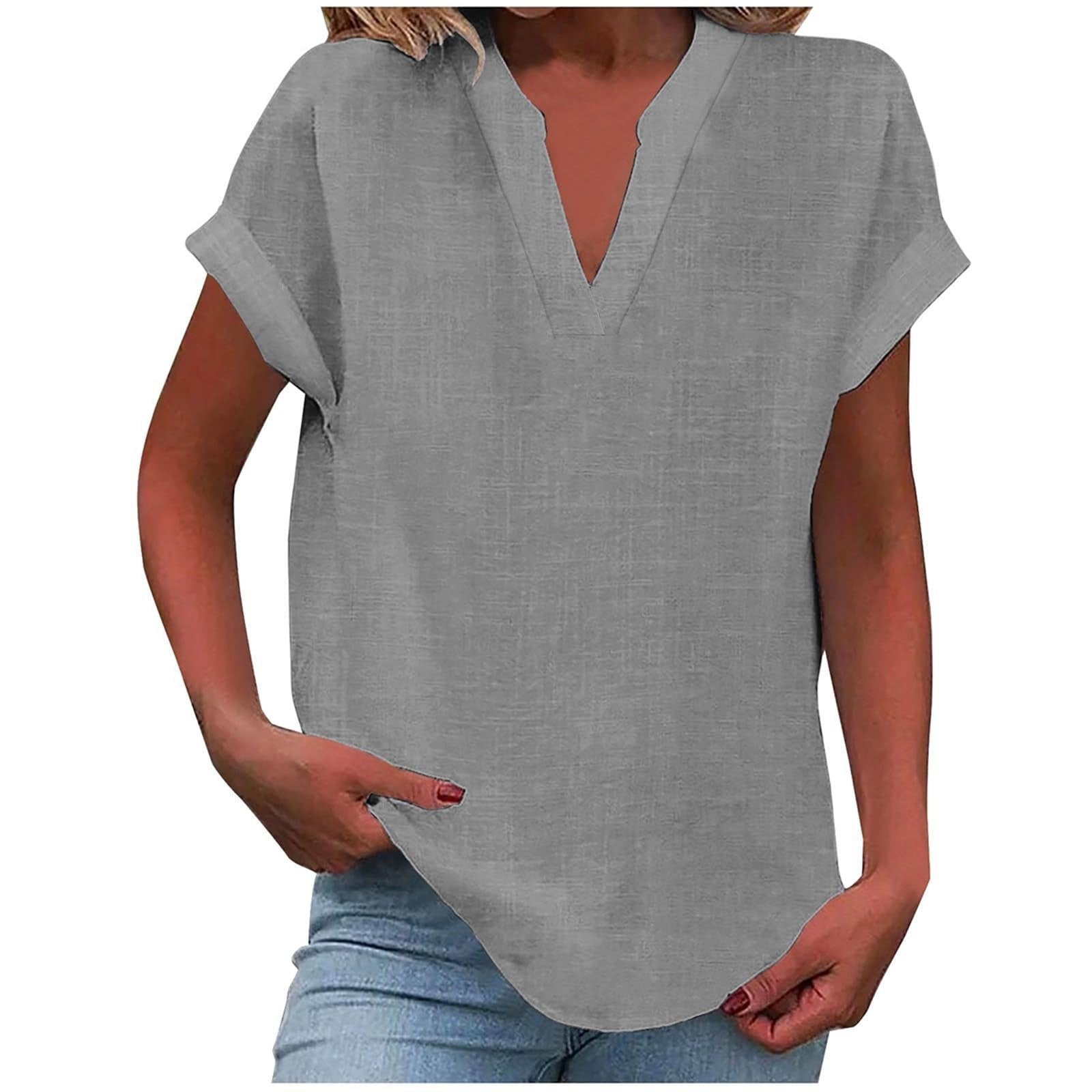 Blouse | V-Neck Relaxed Fit | Flattering Plus Size Tops | Effortless Everyday Style 4