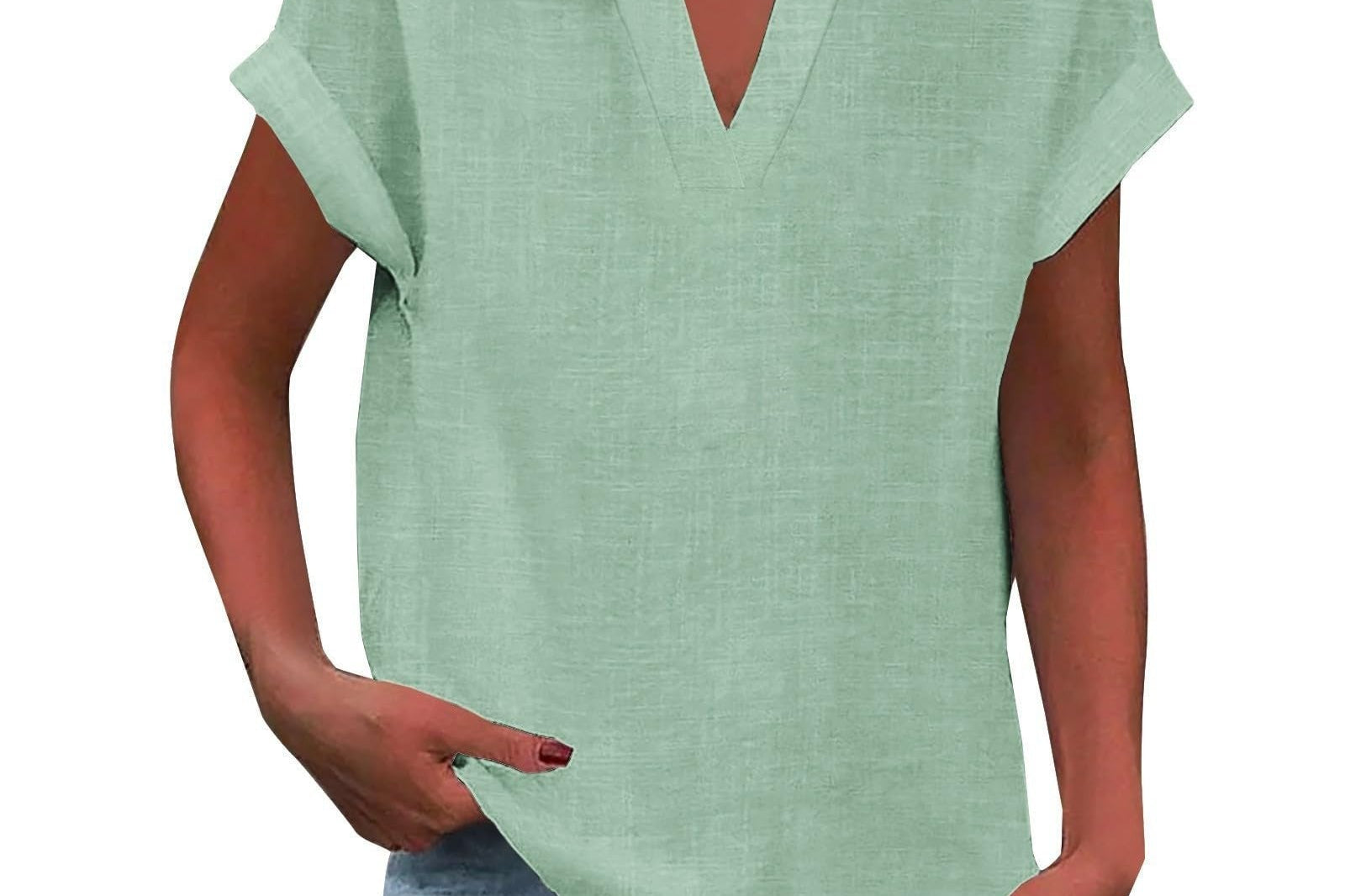 Blouse | V-Neck Relaxed Fit | Flattering Plus Size Tops | Effortless Everyday Style 5