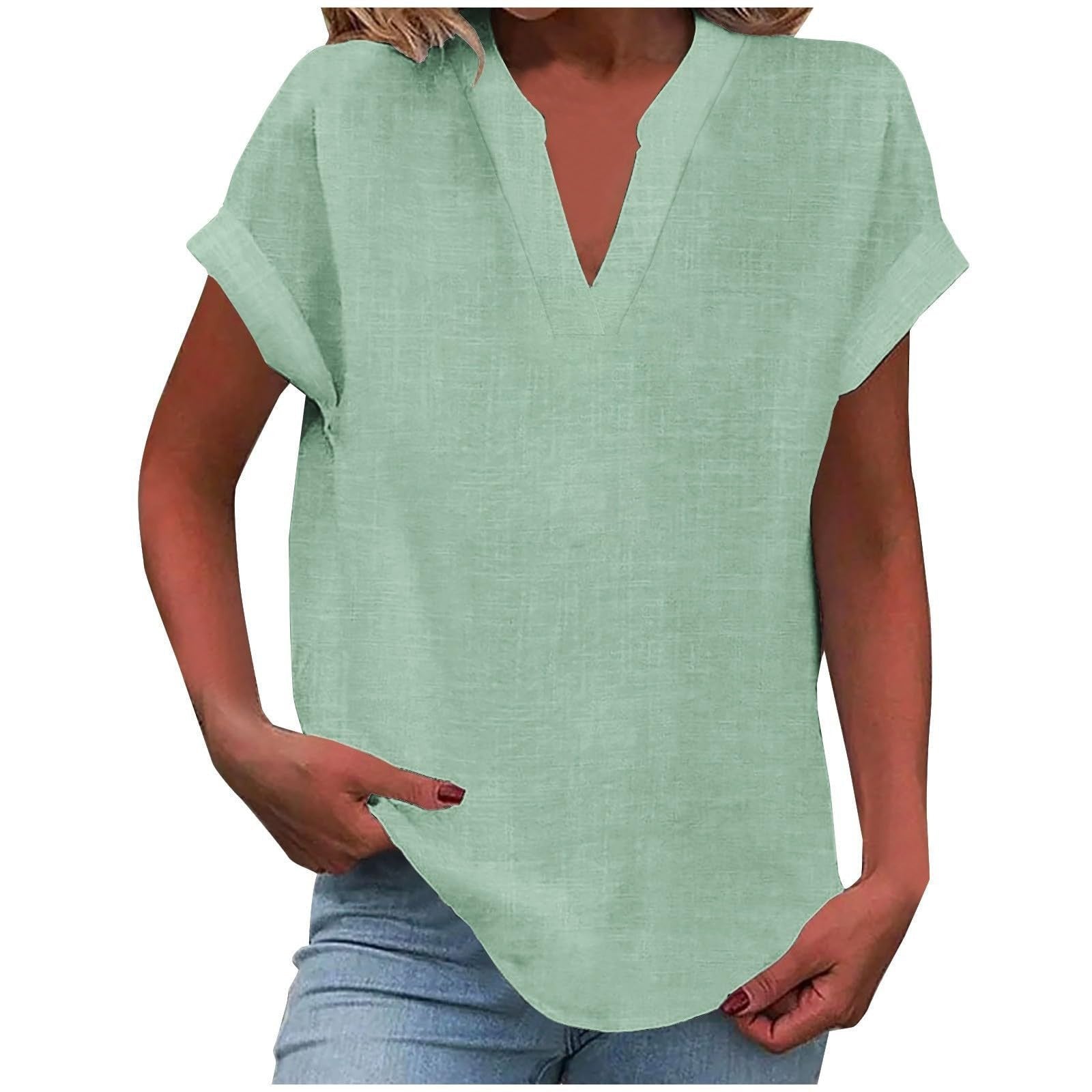 Blouse | V-Neck Relaxed Fit | Flattering Plus Size Tops | Effortless Everyday Style 5