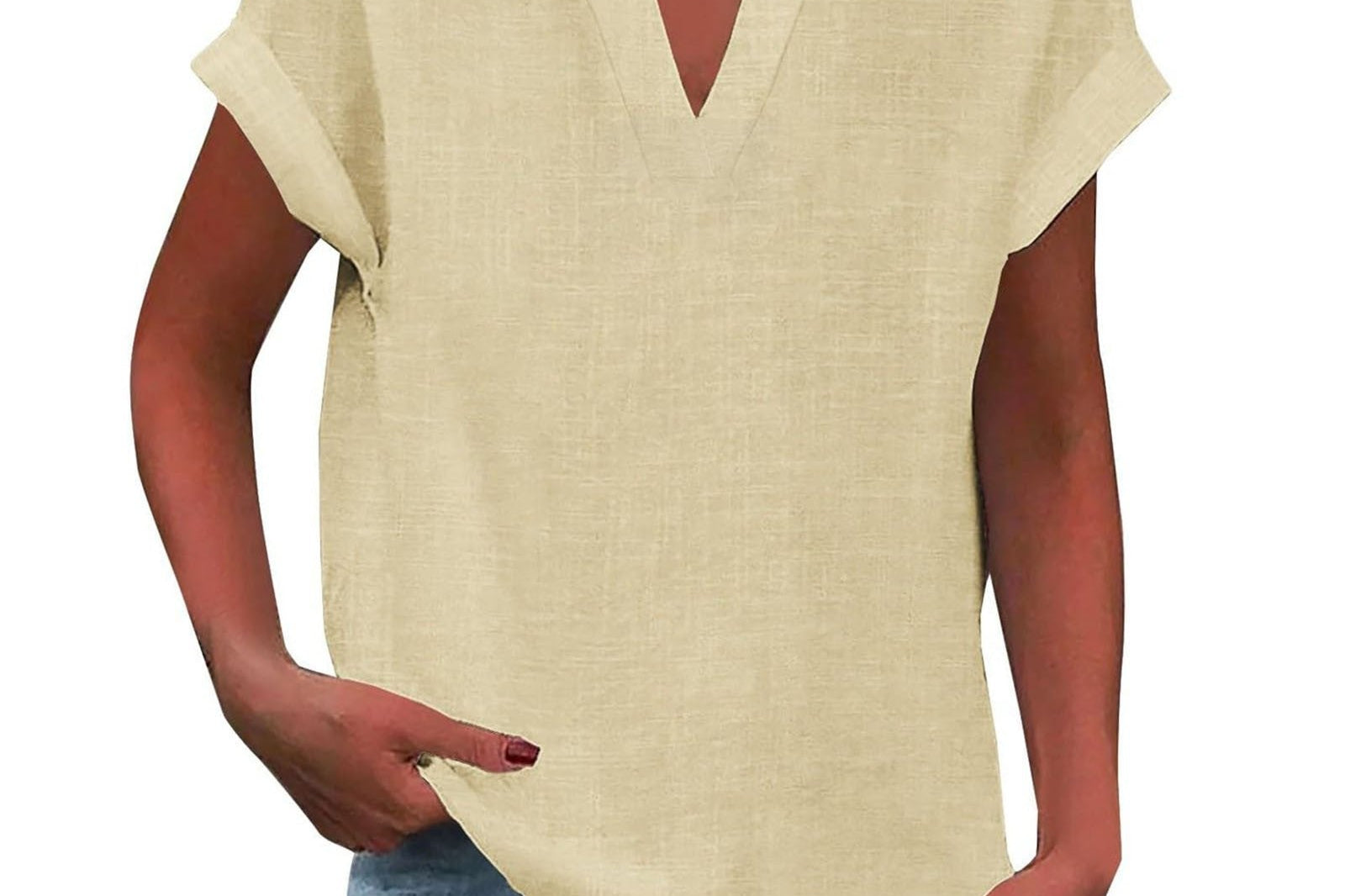 Blouse | V-Neck Relaxed Fit | Flattering Plus Size Tops | Effortless Everyday Style 6