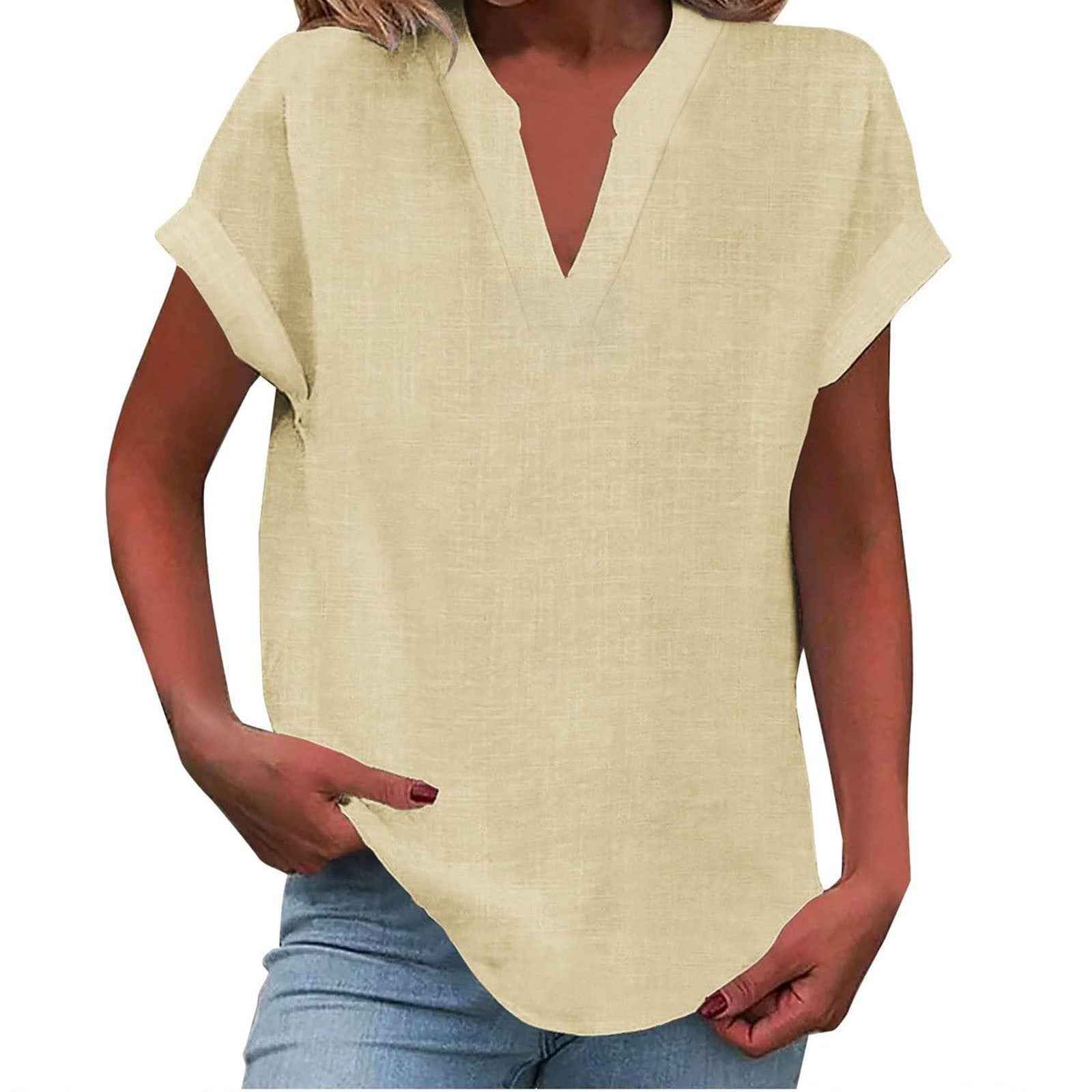 Blouse | V-Neck Relaxed Fit | Flattering Plus Size Tops | Effortless Everyday Style 6