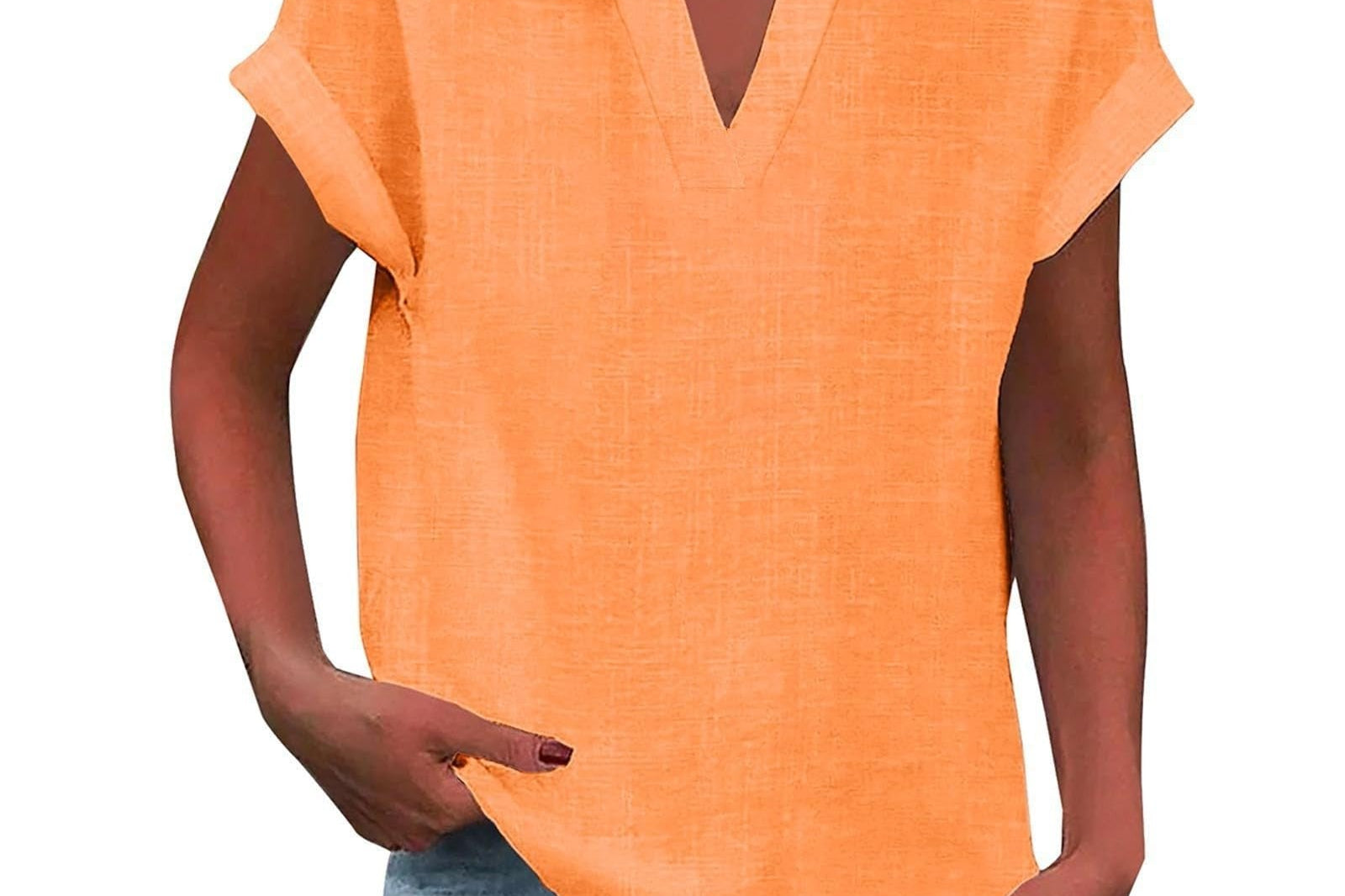 Blouse | V-Neck Relaxed Fit | Flattering Plus Size Tops | Effortless Everyday Style 7