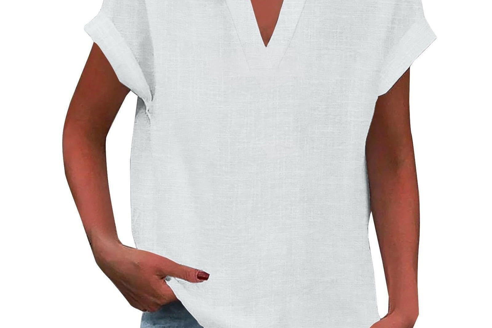 Blouse | V-Neck Relaxed Fit | Flattering Plus Size Tops | Effortless Everyday Style 8