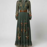 Boho Maxi Dress | Long Sleeve Elegant Flowing Dress 1