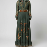 Boho Maxi Dress | Long Sleeve Elegant Flowing Dress 1