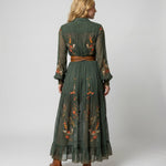 Boho Maxi Dress | Long Sleeve Elegant Flowing Dress 2