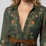 Boho Maxi Dress | Long Sleeve Elegant Flowing Dress 3